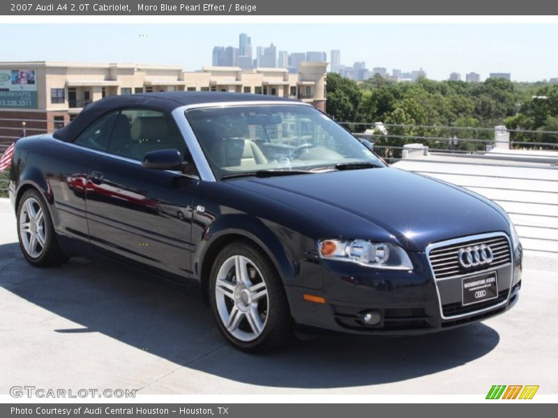 Moro Blue Pearl Effect / Beige 2007 Audi A4 2.0T Cabriolet