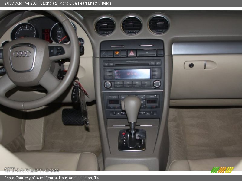 Moro Blue Pearl Effect / Beige 2007 Audi A4 2.0T Cabriolet