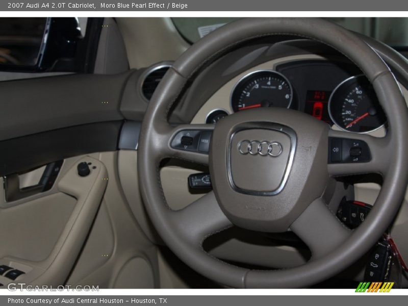 Moro Blue Pearl Effect / Beige 2007 Audi A4 2.0T Cabriolet