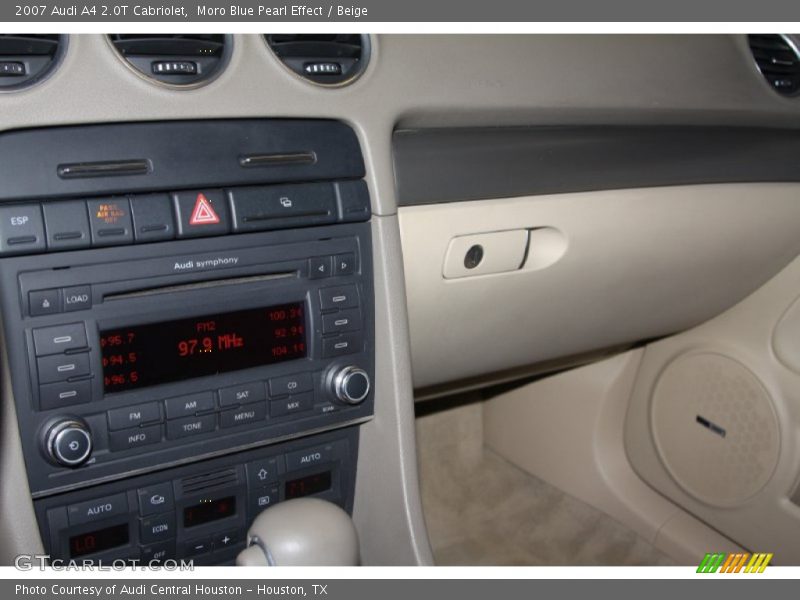 Moro Blue Pearl Effect / Beige 2007 Audi A4 2.0T Cabriolet