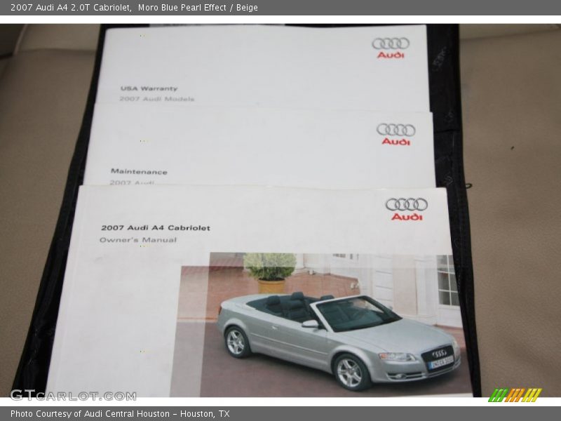 Moro Blue Pearl Effect / Beige 2007 Audi A4 2.0T Cabriolet