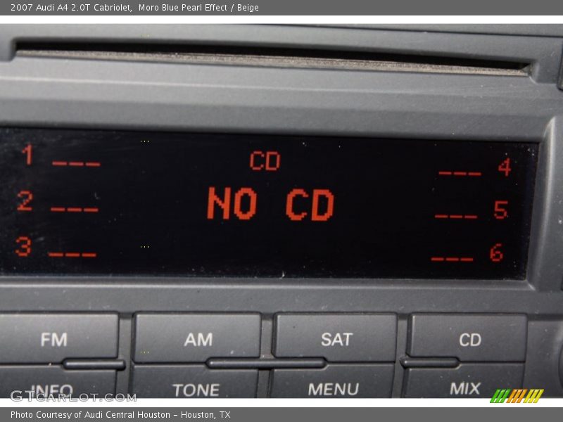 Moro Blue Pearl Effect / Beige 2007 Audi A4 2.0T Cabriolet