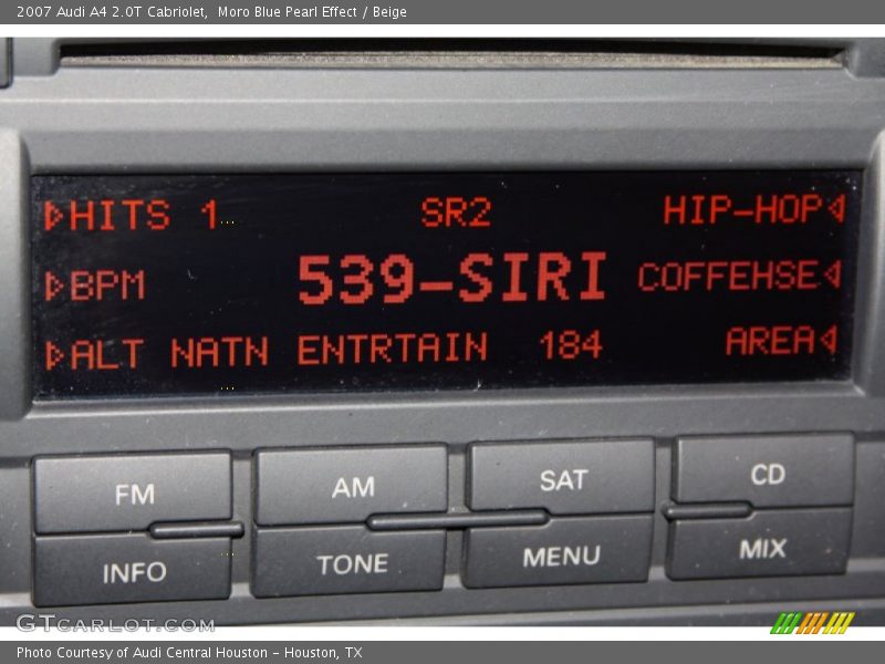 Moro Blue Pearl Effect / Beige 2007 Audi A4 2.0T Cabriolet