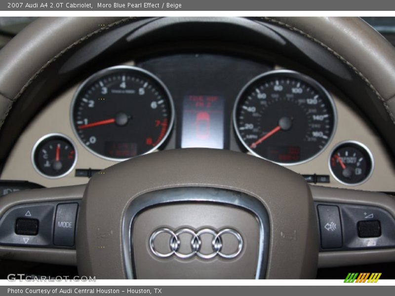 Moro Blue Pearl Effect / Beige 2007 Audi A4 2.0T Cabriolet