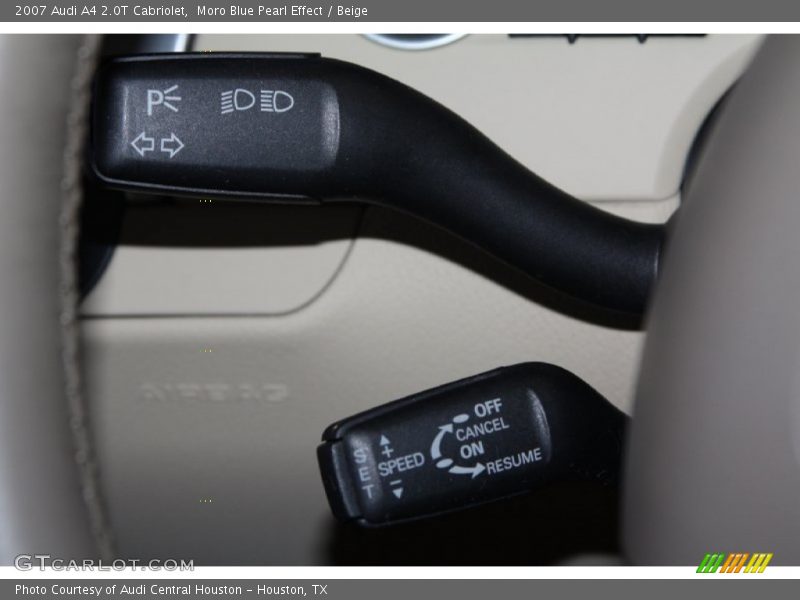 Moro Blue Pearl Effect / Beige 2007 Audi A4 2.0T Cabriolet
