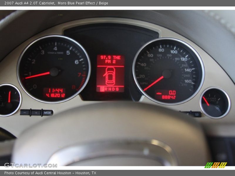 Moro Blue Pearl Effect / Beige 2007 Audi A4 2.0T Cabriolet