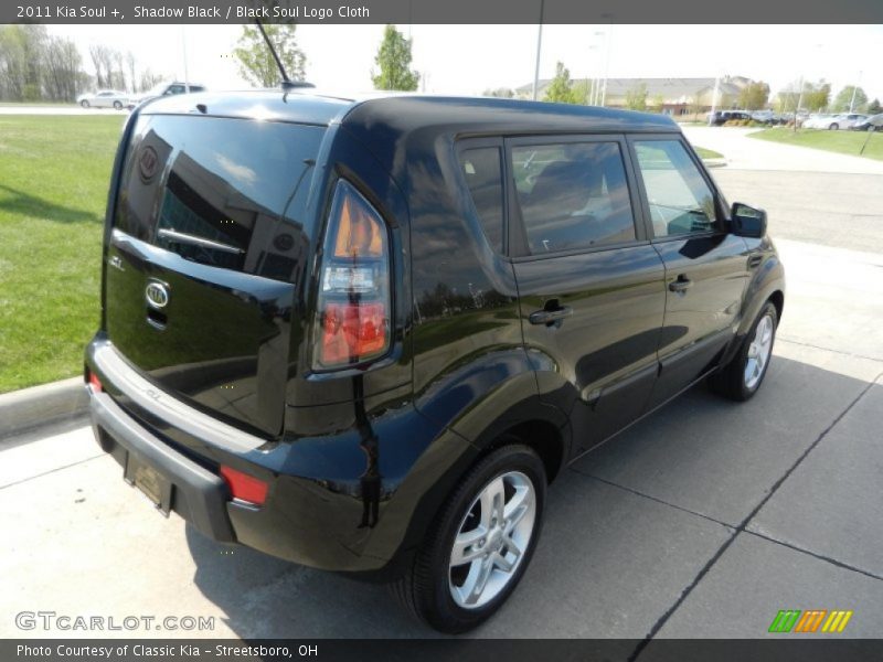 Shadow Black / Black Soul Logo Cloth 2011 Kia Soul +