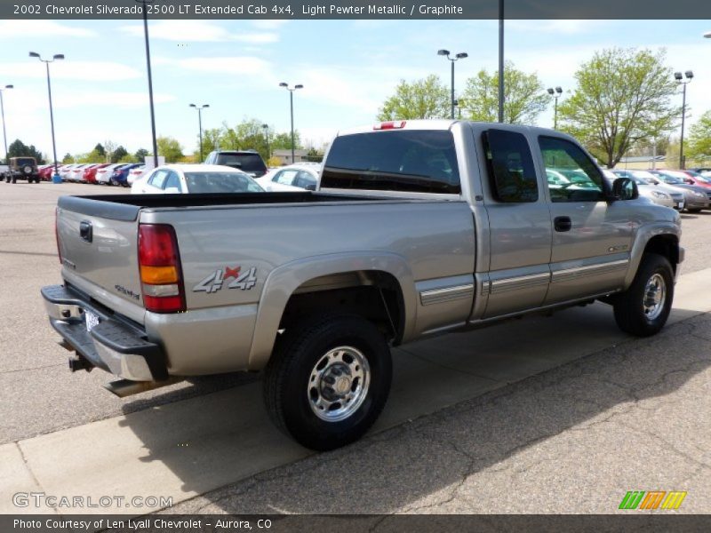 Light Pewter Metallic / Graphite 2002 Chevrolet Silverado 2500 LT Extended Cab 4x4