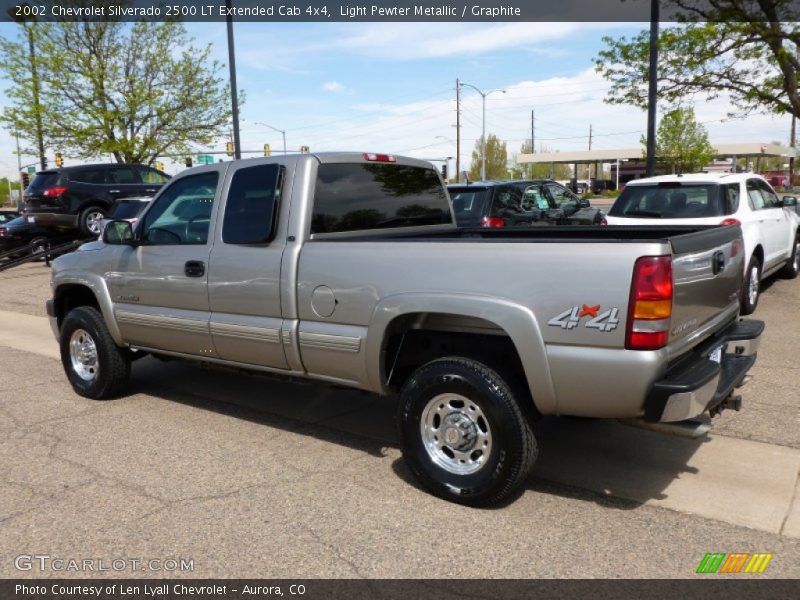 Light Pewter Metallic / Graphite 2002 Chevrolet Silverado 2500 LT Extended Cab 4x4