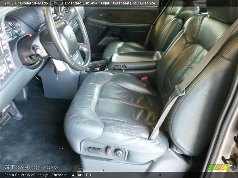 Light Pewter Metallic / Graphite 2002 Chevrolet Silverado 2500 LT Extended Cab 4x4