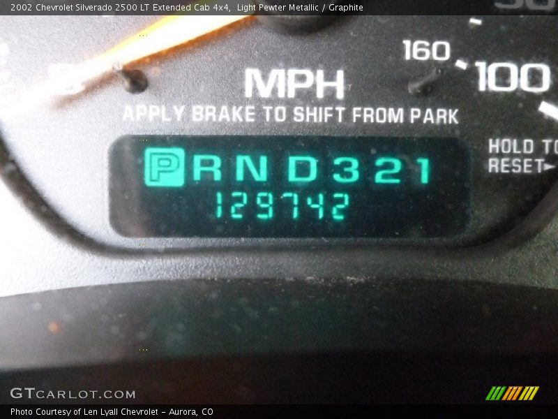 Light Pewter Metallic / Graphite 2002 Chevrolet Silverado 2500 LT Extended Cab 4x4