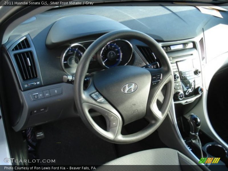 Silver Frost Metallic / Gray 2011 Hyundai Sonata GLS