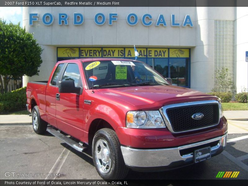 Redfire Metallic / Medium Flint 2007 Ford F150 XLT SuperCab