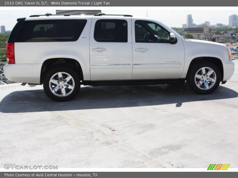 White Diamond Tricoat / Light Tan 2010 GMC Yukon XL SLT