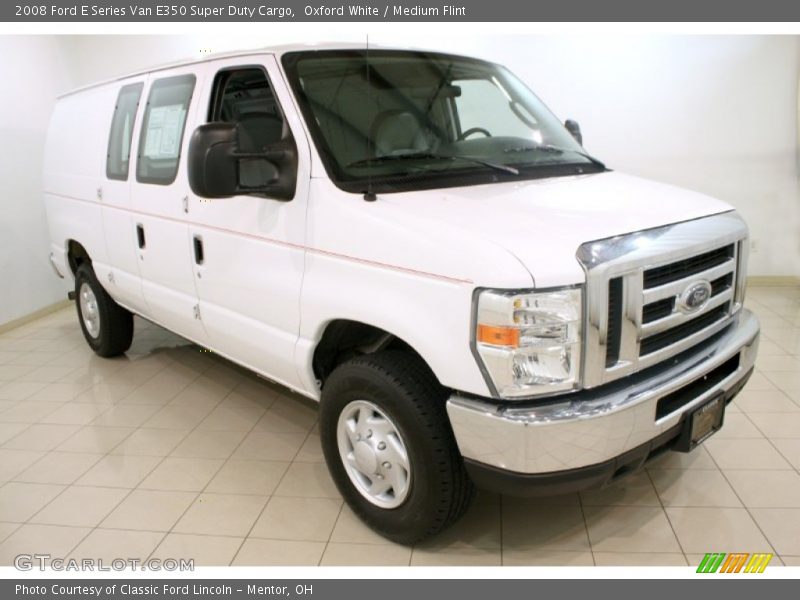 Oxford White / Medium Flint 2008 Ford E Series Van E350 Super Duty Cargo