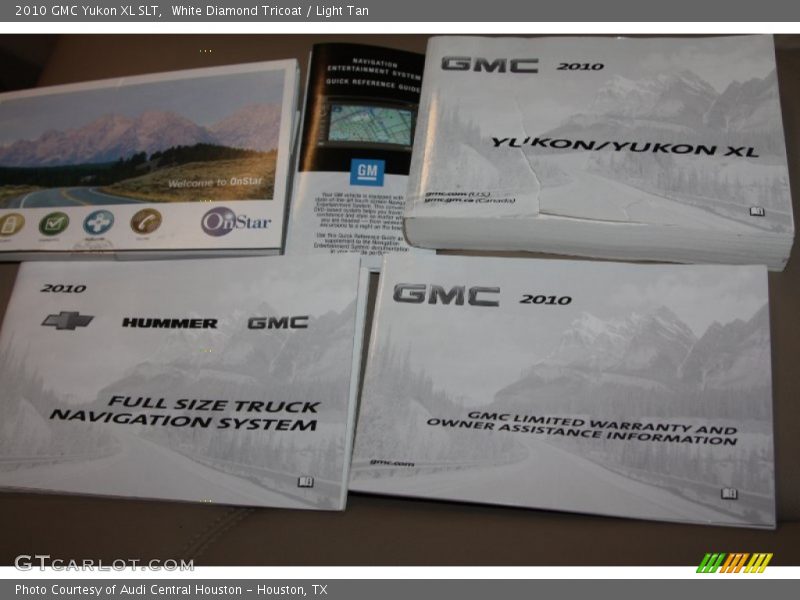 White Diamond Tricoat / Light Tan 2010 GMC Yukon XL SLT