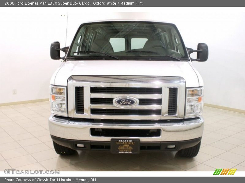 Oxford White / Medium Flint 2008 Ford E Series Van E350 Super Duty Cargo
