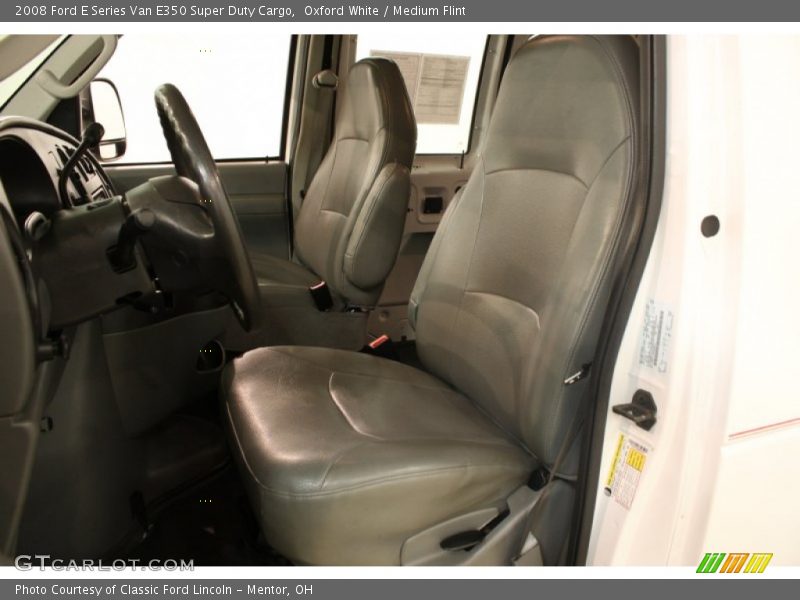 Oxford White / Medium Flint 2008 Ford E Series Van E350 Super Duty Cargo