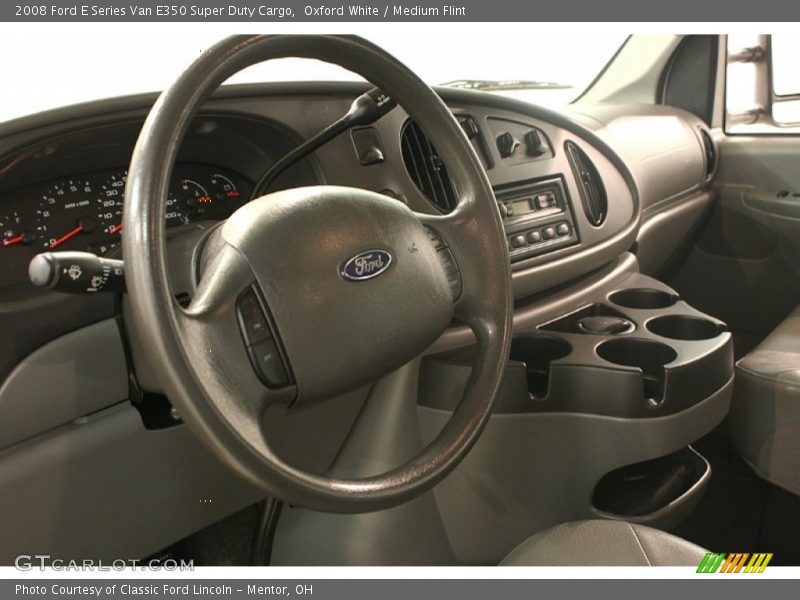 Oxford White / Medium Flint 2008 Ford E Series Van E350 Super Duty Cargo