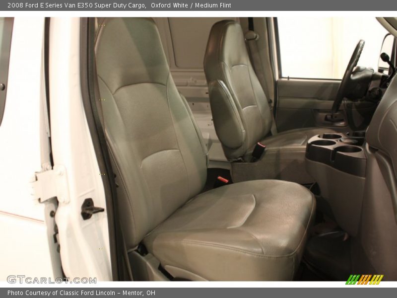 Oxford White / Medium Flint 2008 Ford E Series Van E350 Super Duty Cargo