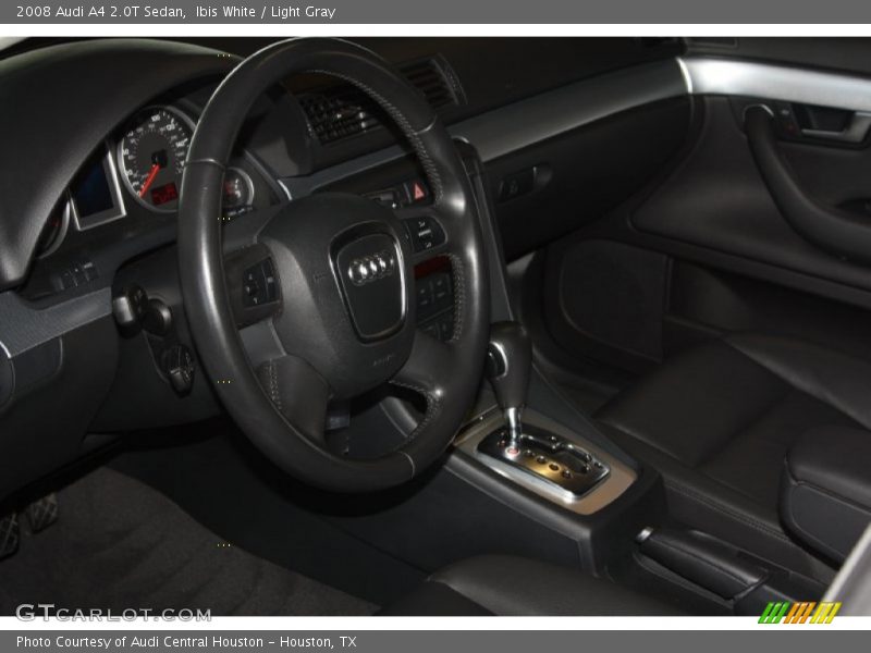 Ibis White / Light Gray 2008 Audi A4 2.0T Sedan