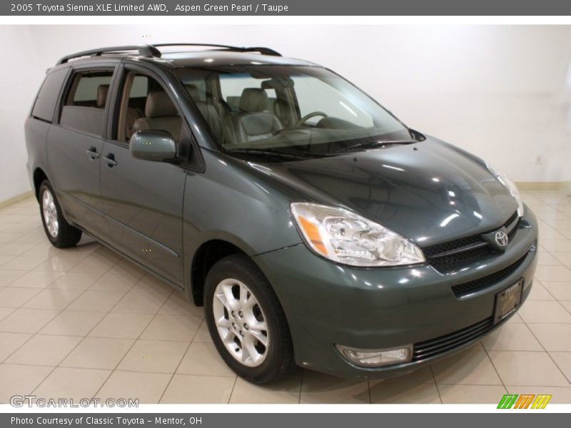 Aspen Green Pearl / Taupe 2005 Toyota Sienna XLE Limited AWD
