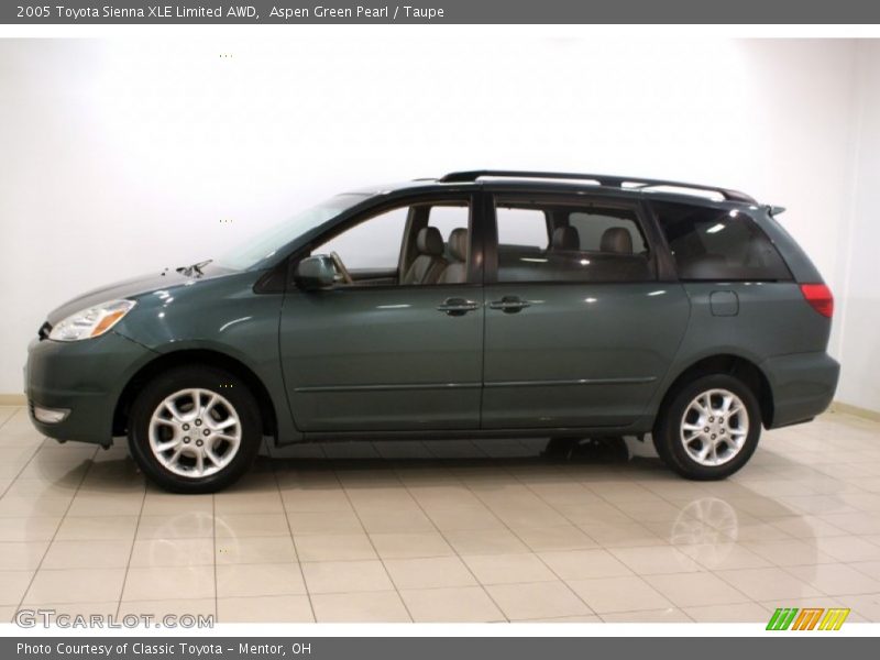 Aspen Green Pearl / Taupe 2005 Toyota Sienna XLE Limited AWD