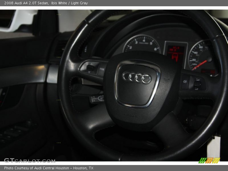 Ibis White / Light Gray 2008 Audi A4 2.0T Sedan