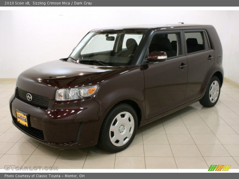 Sizzling Crimson Mica / Dark Gray 2010 Scion xB