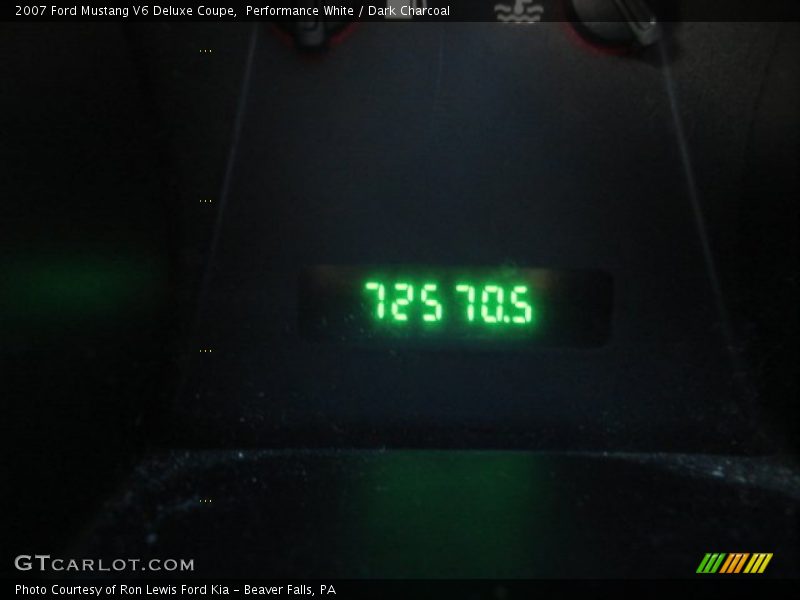 Performance White / Dark Charcoal 2007 Ford Mustang V6 Deluxe Coupe