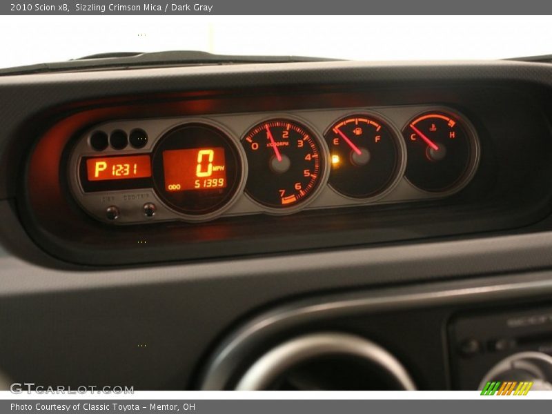 Sizzling Crimson Mica / Dark Gray 2010 Scion xB