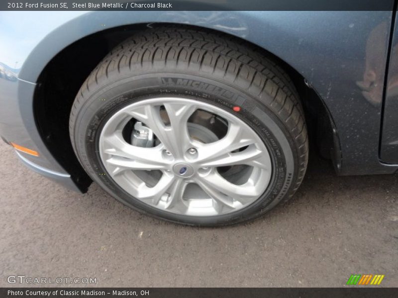 Steel Blue Metallic / Charcoal Black 2012 Ford Fusion SE