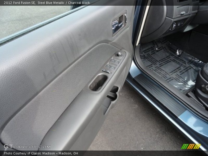 Steel Blue Metallic / Charcoal Black 2012 Ford Fusion SE