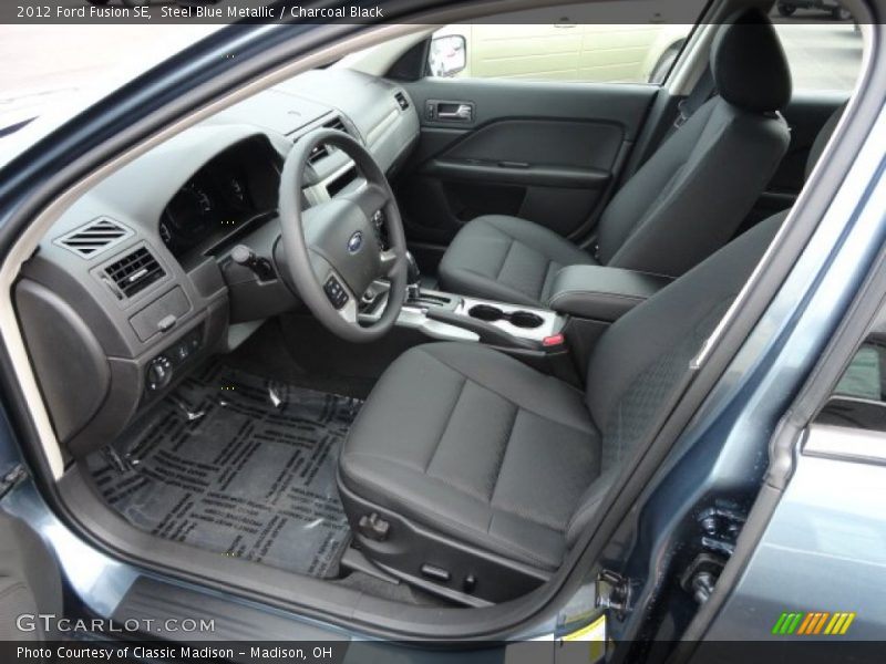 Steel Blue Metallic / Charcoal Black 2012 Ford Fusion SE