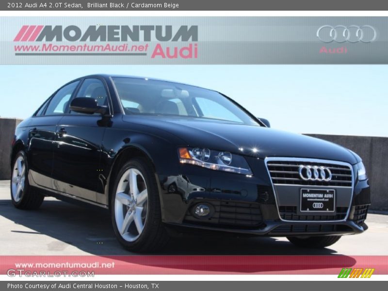 Brilliant Black / Cardamom Beige 2012 Audi A4 2.0T Sedan