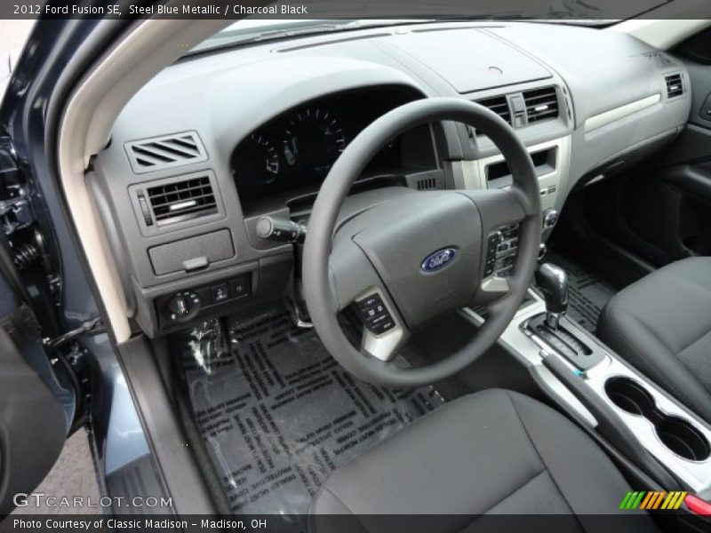 Steel Blue Metallic / Charcoal Black 2012 Ford Fusion SE
