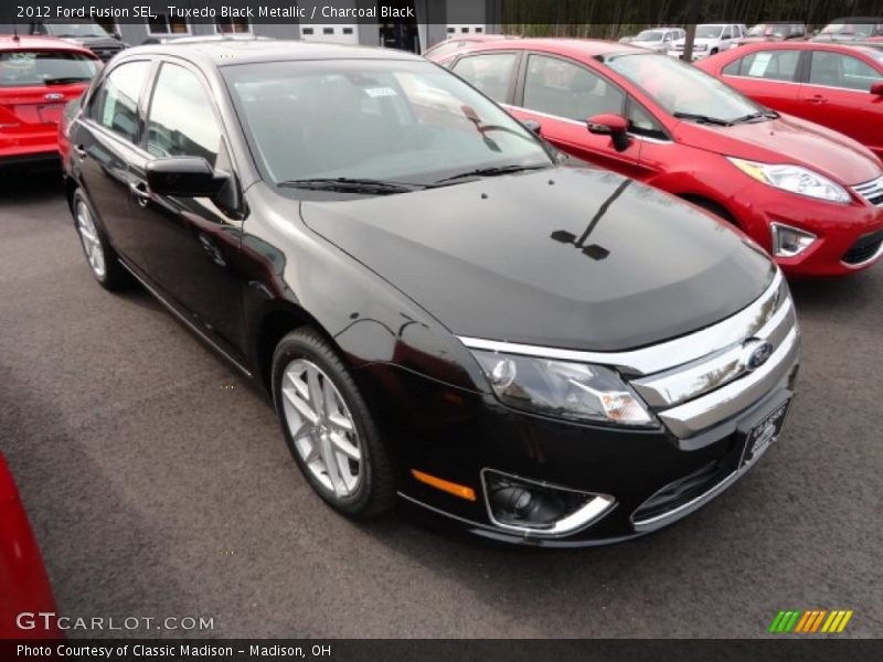 Tuxedo Black Metallic / Charcoal Black 2012 Ford Fusion SEL
