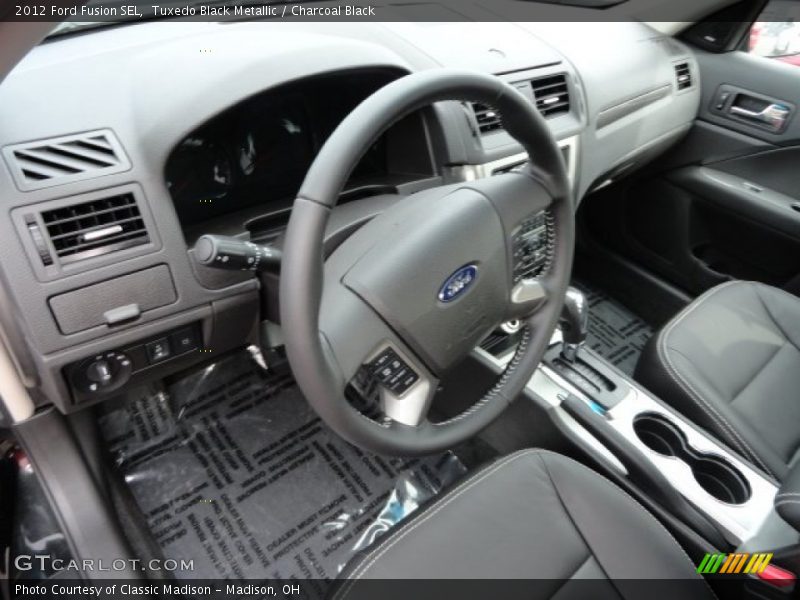 Tuxedo Black Metallic / Charcoal Black 2012 Ford Fusion SEL