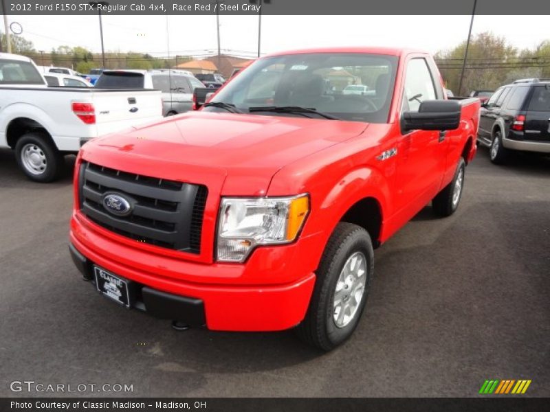 Race Red / Steel Gray 2012 Ford F150 STX Regular Cab 4x4