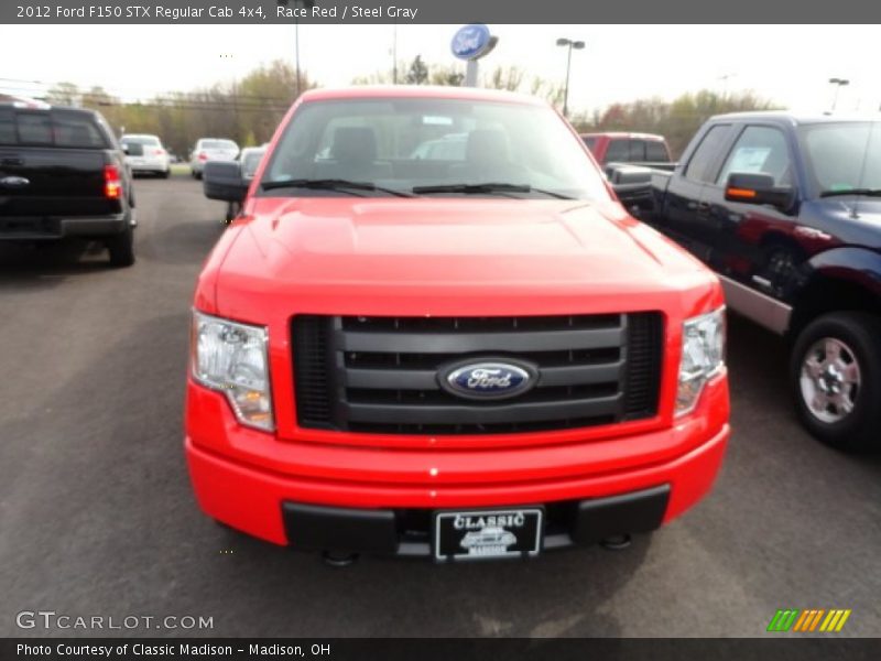 Race Red / Steel Gray 2012 Ford F150 STX Regular Cab 4x4