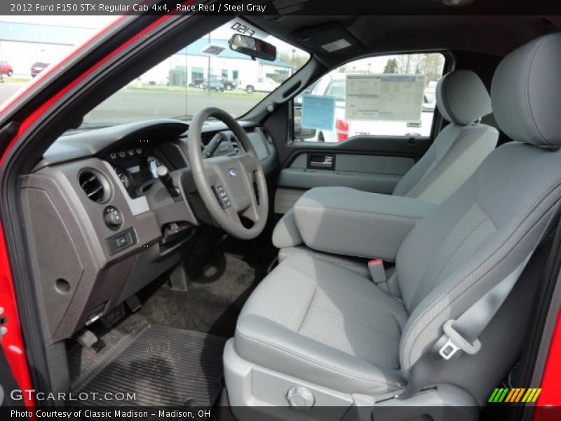 Race Red / Steel Gray 2012 Ford F150 STX Regular Cab 4x4
