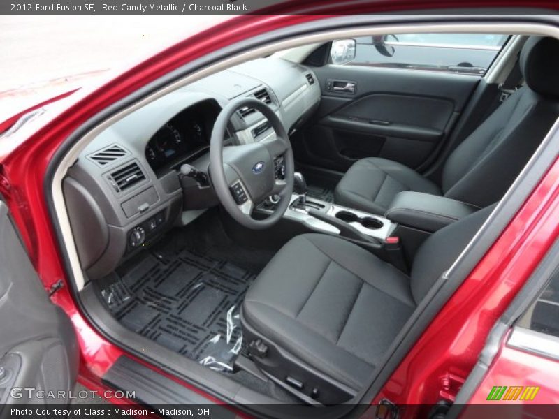 Red Candy Metallic / Charcoal Black 2012 Ford Fusion SE