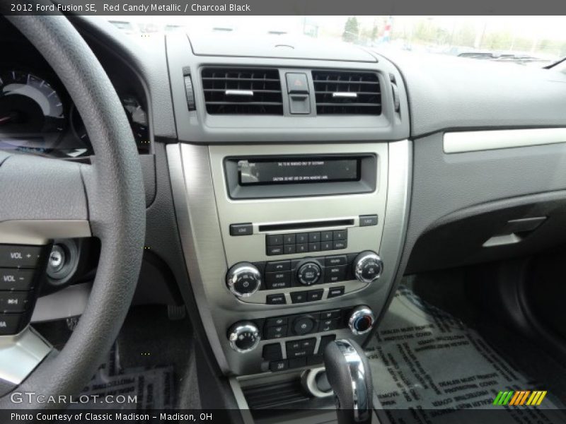 Red Candy Metallic / Charcoal Black 2012 Ford Fusion SE