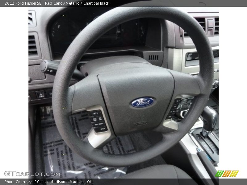 Red Candy Metallic / Charcoal Black 2012 Ford Fusion SE
