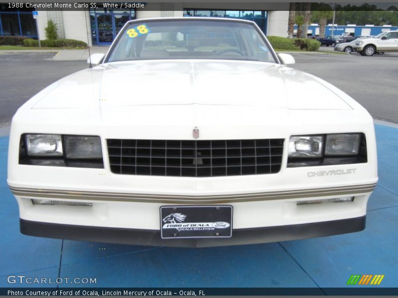 White / Saddle 1988 Chevrolet Monte Carlo SS