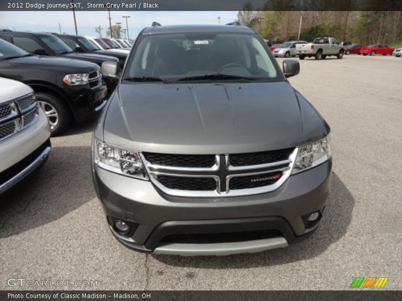Storm Grey Pearl / Black 2012 Dodge Journey SXT