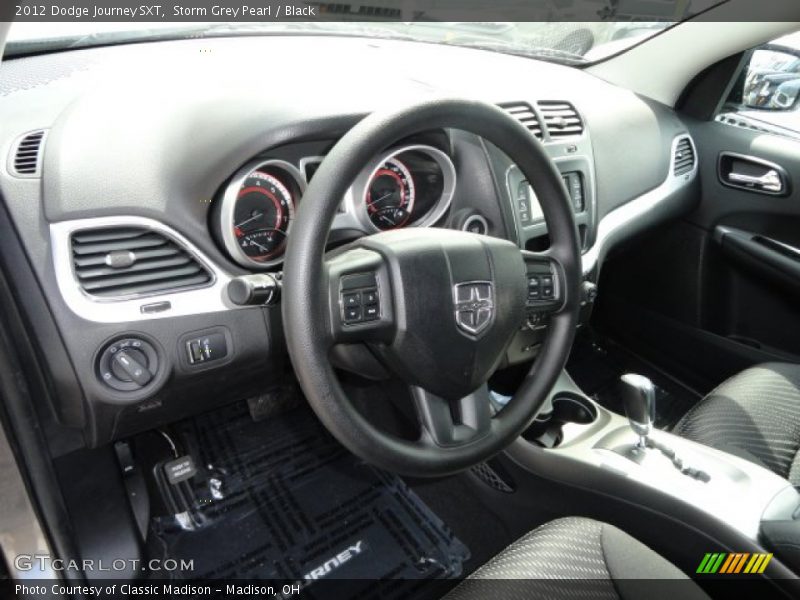 Storm Grey Pearl / Black 2012 Dodge Journey SXT