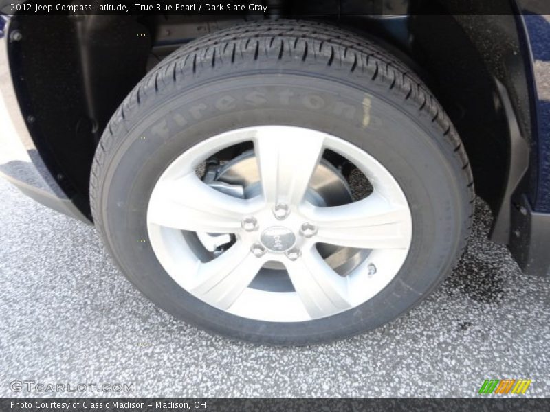 True Blue Pearl / Dark Slate Gray 2012 Jeep Compass Latitude