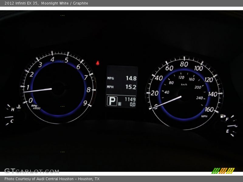 Moonlight White / Graphite 2012 Infiniti EX 35