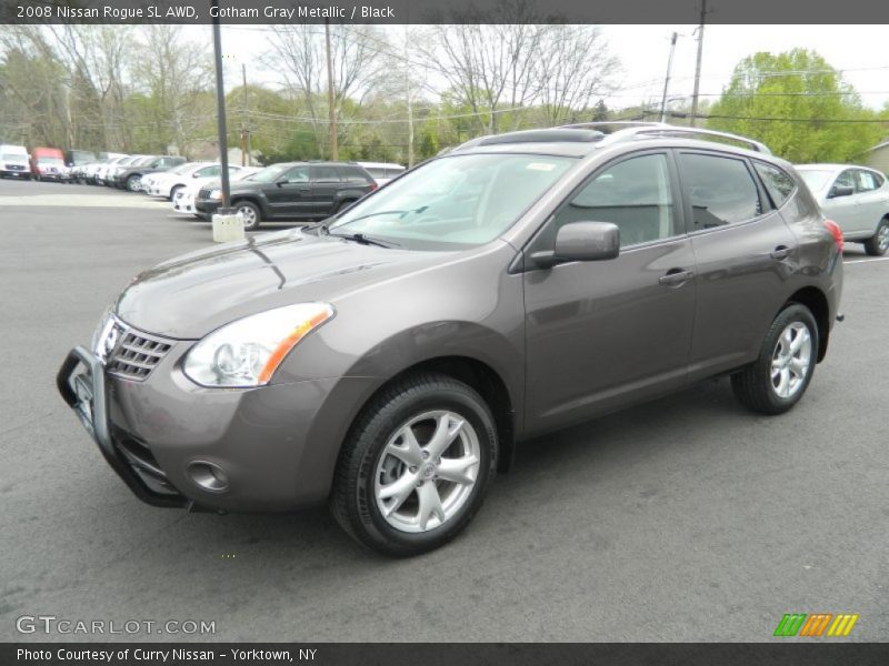 Gotham Gray Metallic / Black 2008 Nissan Rogue SL AWD